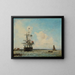Le Grand Canal de Dordrecht - Johan Barthold Jongkind — inramlat konstverk på väggen