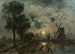 Moulins au clair de lune à Schiedam - Johan Barthold Jongkind — vy av konstverket