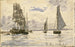 Port de Honfleur - Johan Barthold Jongkind — vy av konstverket