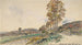 Väg nära La Côte-Saint-André - Johan Barthold Jongkind — vy av konstverket