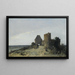 Ruins of Rosemont Castle - Johan Barthold Jongkind — inramlat konstverk på väggen