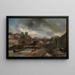 Le Pont Neuf - Johan Barthold Jongkind — inramlat konstverk på väggen