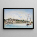 Vue du lac Léman à Nyon - Johan Barthold Jongkind — inramlat konstverk på väggen