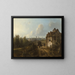 Vue sur Montmartre - Johan Barthold Jongkind — inramlat konstverk på väggen