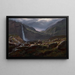 Cascade Feige Feigefossen Lysterfjord Norge - Johan Christian Dahl — inramlat konstverk på väggen