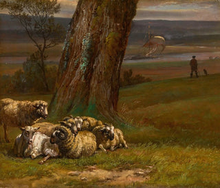Johan Christian Dahl - Landscape by the River Elbe Sauer ved Elven.webp