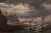 Nödsignal på Norges kust - Johan Christian Dahl — vy av konstverket