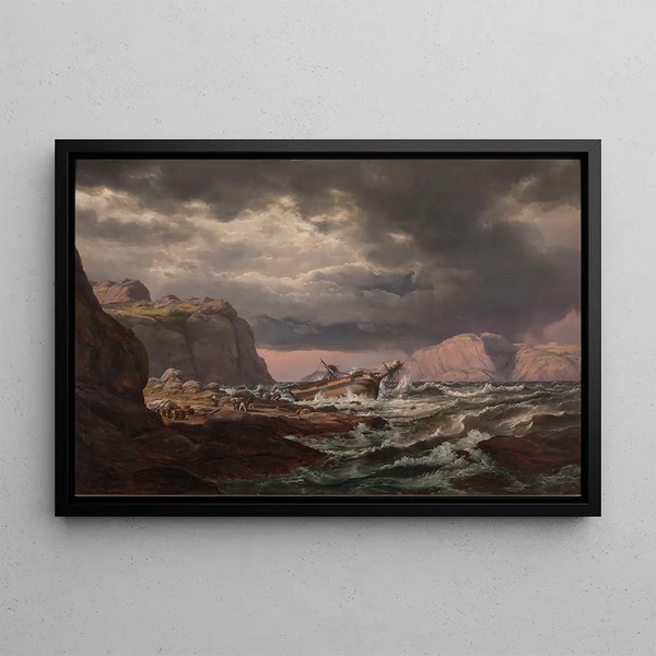 Johan Christian Dahl - Shipwreck on the Coast of Norway.webp