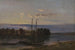 L'Elbe vid solnedgången - Johan Christian Dahl — vy av konstverket