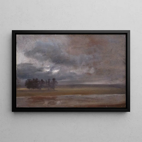 Johan Christian Dahl - The Elbe in Rain.webp