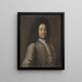 Gustave Funck 1670-1736 - Johan David Swartz — inramlat konstverk på väggen