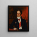 Portrait du baron Carl Johan Walleen - Johan Erik Lindh — inramlat konstverk på väggen