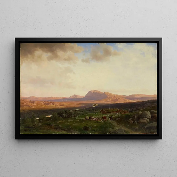 Johan Fredrik Eckersberg - Sunset in the Mountains.webp