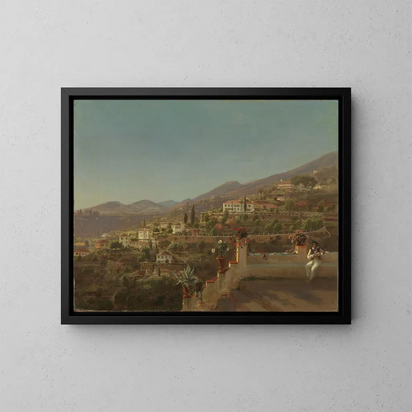 Vue de Funchal, Madère - Johan Fredrik Eckersberg — inramlat konstverk på väggen
