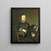 Gerard Johan Verloren van Themaat 1809-90 medlem av provinsrådet i Utrecht - Johan Heinrich Neuman — inramlat konstverk på väggen