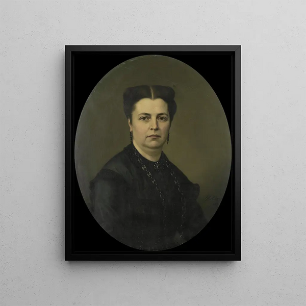 Jeanette Antoinette Pietermaat 1818-70 Änka efter Pieter Mijer - Johan Heinrich Neuman — inramlat konstverk på väggen