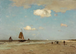 Johan Hendrik Weissenbruch - Beach scene (Case Conflict).webp