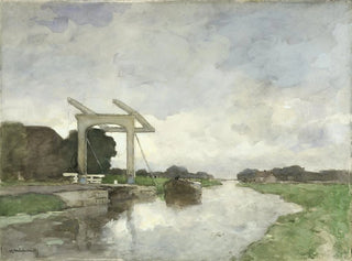 Pont-levis à Noorden - Johan Hendrik Weissenbruch — vy av konstverket