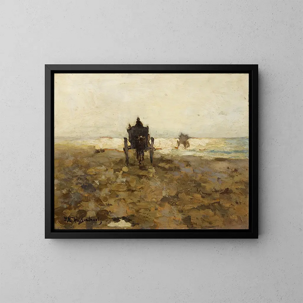 Chariot à coquilles - Johan Hendrik Weissenbruch — inramlat konstverk på väggen