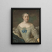 Hedvig Charlotta Nordenflycht 1718–1763 - Johan Stålbom — inramlat konstverk på väggen