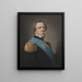 Ludwig Manderström 1806–1873 - Johan Vilhelm Gertner — inramlat konstverk på väggen