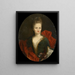 Anna Margaretha van Petcum 1676–1745 hustru till Johan Arnold Zoutman - Johan van Diest — inramlat konstverk på väggen