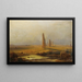 Vue d'un aqueduc en ruines - Johann Rudolf Buhlmann — inramlat konstverk på väggen