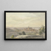 Vue de Bamberg du sud - Johann Adam Klein — inramlat konstverk på väggen