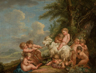 Les Amours en plein jeu - Johann Albrecht Friedrich Rauscher — vy av konstverket