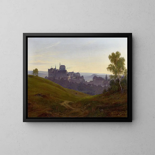 Le château d'Albrechtsburg à Meissen - Johann Anton Castell — inramlat konstverk på väggen