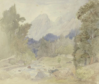 Johann Balthasar Bauer - Gebirgslandschaft Bach bei Berchtesgarden.webp