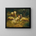 Moutons - Johann Baptist Hofner — inramlat konstverk på väggen
