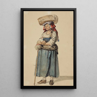 Johann Baptist Kirner - Alte Italienerin mit Kopflast.webp