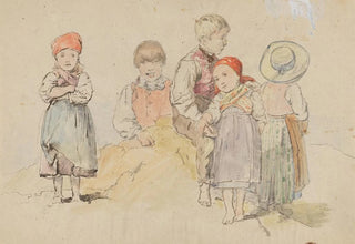 Johann Baptist Kirner - Fnf Schwarzwlder Bauernkinder.webp