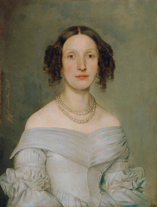Johann Baptist Reiter - Dame in hellblauem Kleid.webp