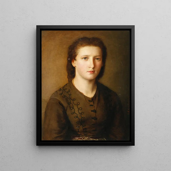 Johann Baptist Reiter - Mdchen im Dirndlkleid.webp