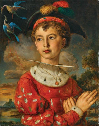 Johann Baptist Reiter - Portrait of His Son Moritz as a Page Boy.webp