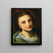 Portrait d'une fille (Conflit de cas) - Johann Baptist Reiter — inramlat konstverk på väggen