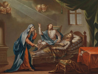 Josephs död - Johann Baptist Schmon — vy av konstverket