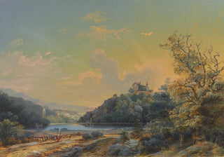Johann Baptist Stuntz - Vue de la Solitude Romantique Prs dArlesheim dans lEvch de Ble.webp