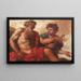 Mercure och Jupiter - Johann Carl Loth — inramlat konstverk på väggen