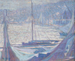 Johann Charles Palmi - Morgenstimmung im Hafen von Honfleur.webp