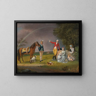 Johann Christian Klengel - Portrait of Prince Alexander Mikhailovich Beloselsky And His Family In a Landscape.webp