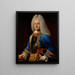 porträttet av prins Georg Albrecht av Östra Friesland - Johann Conrad Eichler — inramlat konstverk på väggen