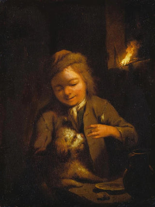 Johann Conrad Seekatz - Boy Teasing a Dog.webp