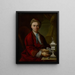 guldsmedens porträtt Johann Friedrich Baer - Johann Daniel Heimlich — inramlat konstverk på väggen