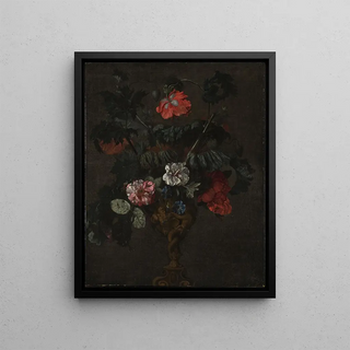 Johann Daniel Preissler - Flowers in a Sculptured Vase.webp