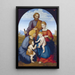 La Sainte Famille avec Élisabeth et Saint Jean-Baptiste enfant - Johann David Passavant — inramlat konstverk på väggen