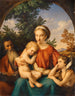 La Sainte Famille avec saint Jean-Baptiste enfant - Johann Eduard Wolff — vy av konstverket