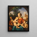 La Sainte Famille avec saint Jean-Baptiste enfant - Johann Eduard Wolff — inramlat konstverk på väggen